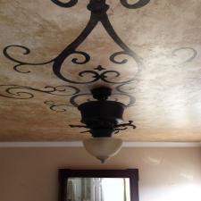 Custom ceiling design over plaster fresco1